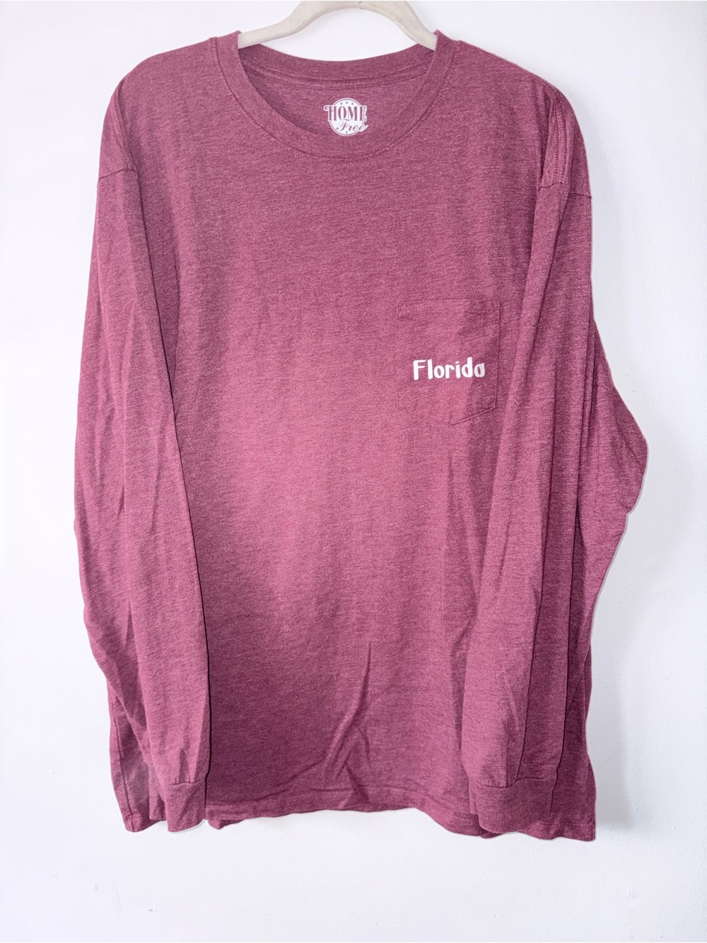 Florida Pocket Long Sleeve Tee - Dusty Rose